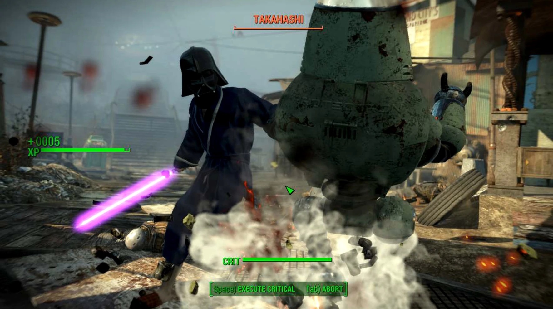 Fallout 4 "Светящийся световой меч"