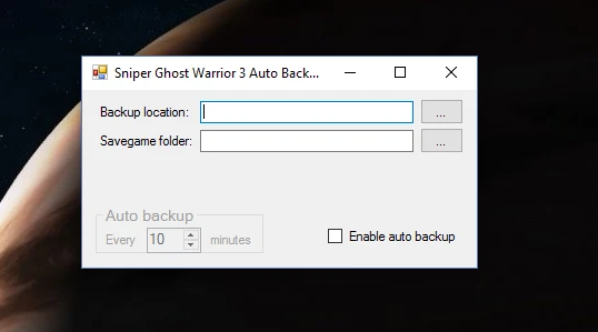 Sniper: Ghost Warrior 3 "Auto Backup / автосохранение сейвов"