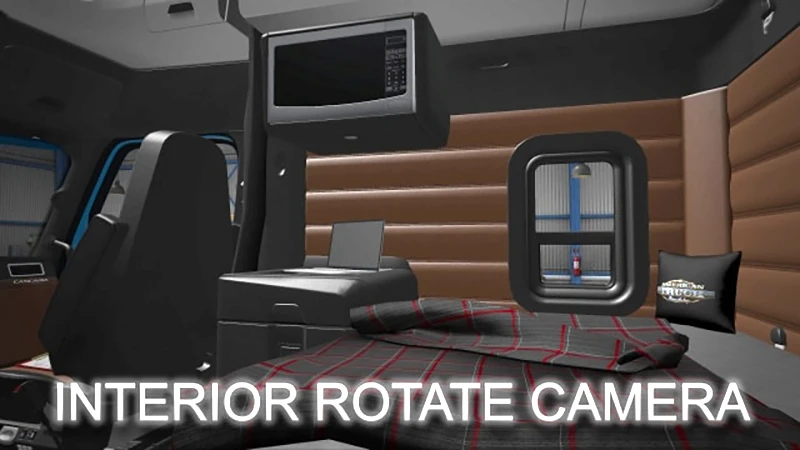 American Truck Simulator "Свободное перемещение по кабине грузовика (1.42.x, 1.43.x)"