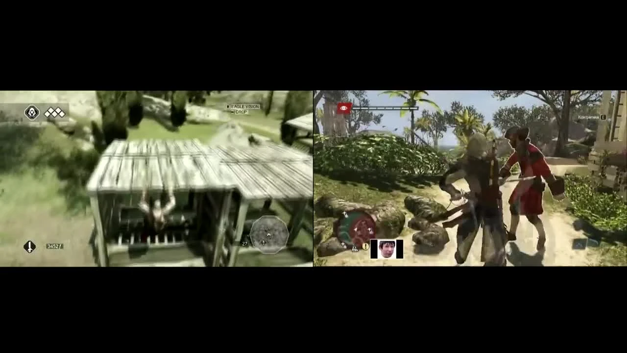Сравнение графики: Assassin's 1 vs Assassin's 4