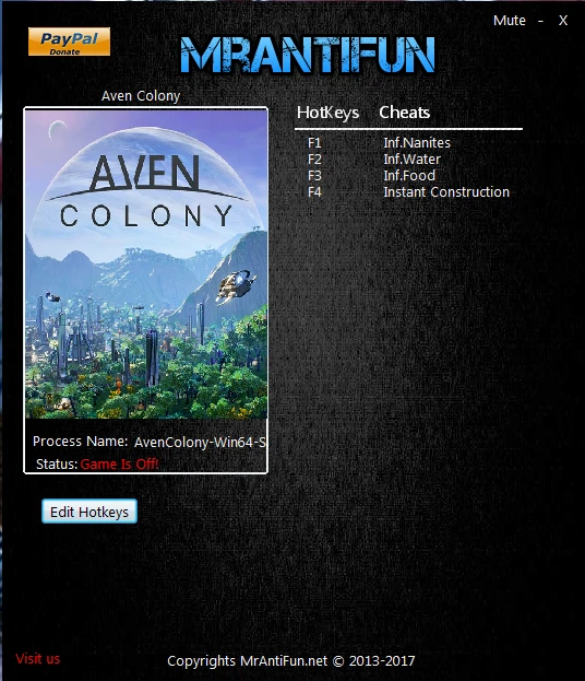 Aven Colony: Трейнер/Trainer (+4) [1.0.20155] {MrAntiFun}