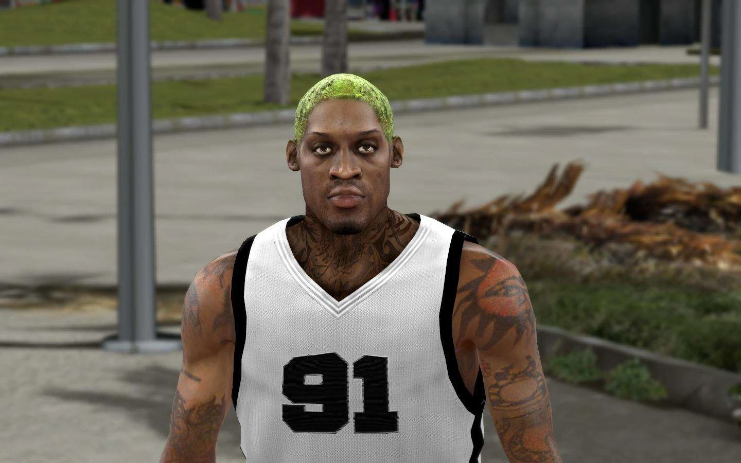 NBA 2K10 "Denis Rodman Cyber Faces - 11 hair styles"