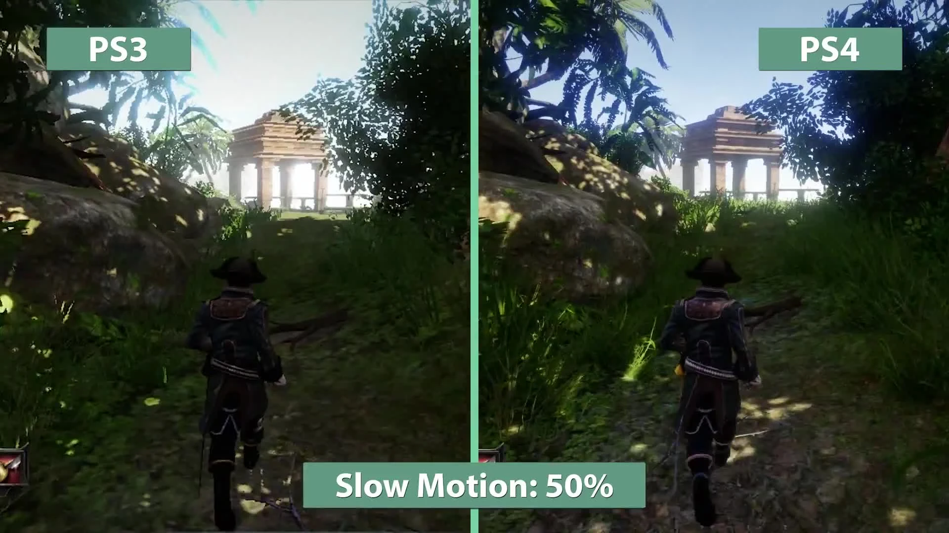 Risen 3: Titan Lords "Новое детальное сравнение на PS3 vs. PS4 Enhanced Edition"