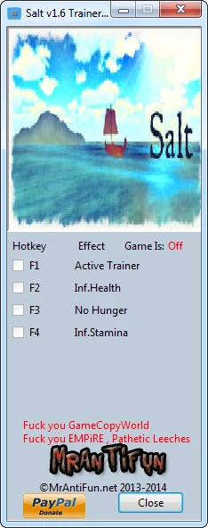 Salt: Трейнер/Trainer (+3) [1.6] {MrAntiFun}