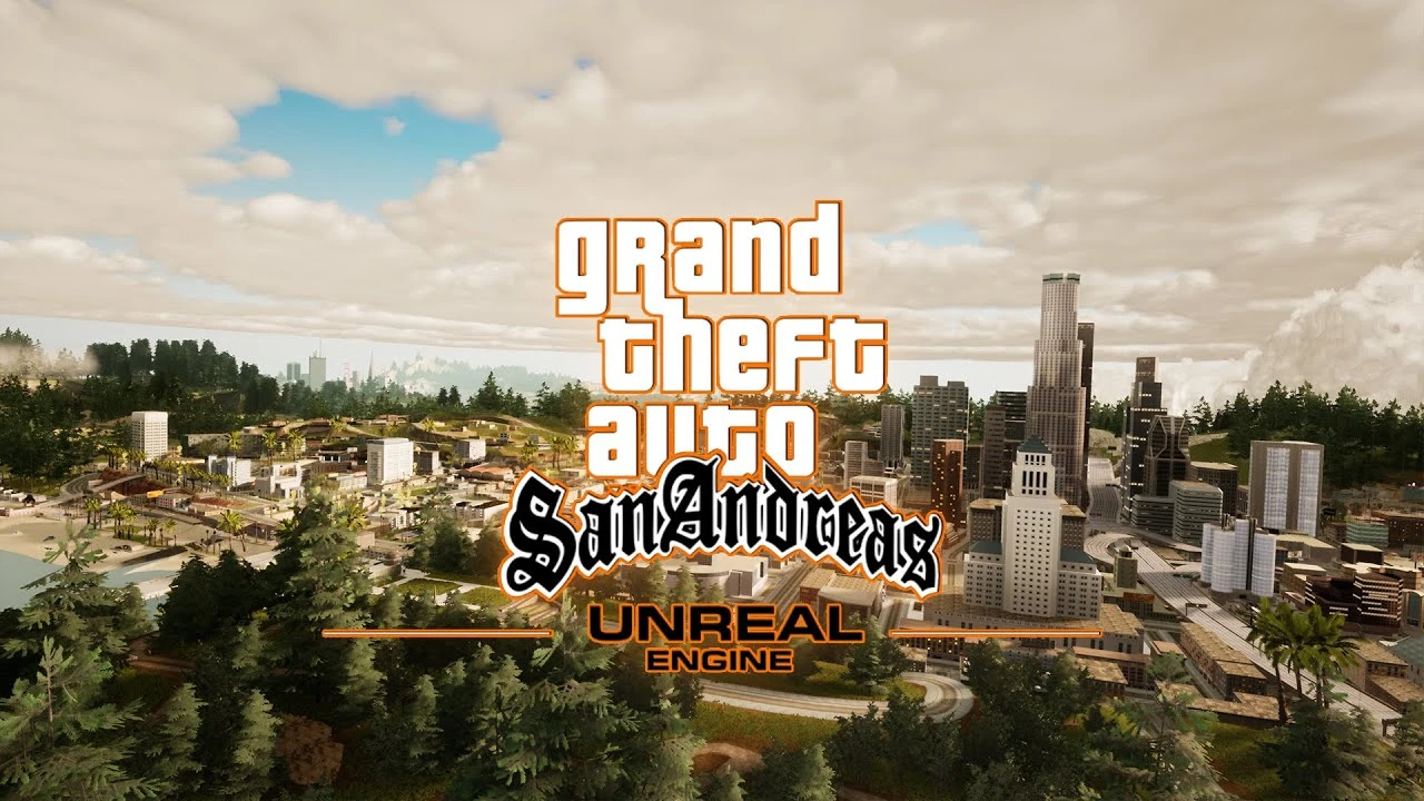 Посмотрите как мог был выглядеть ремейк GTA San Andreas на Unreal Engine 4
