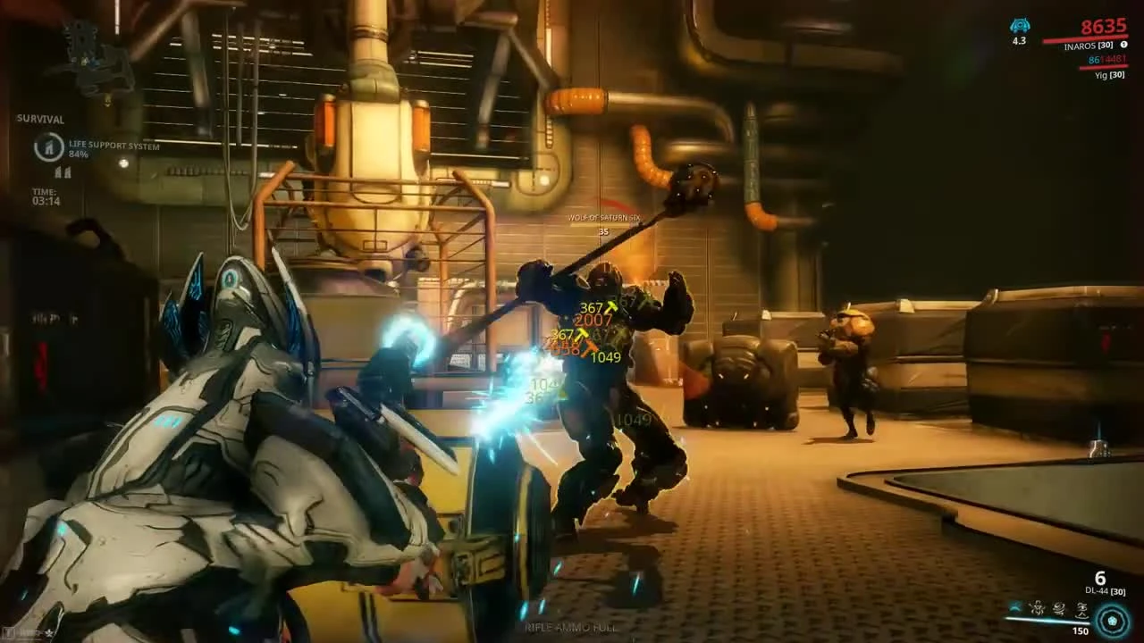 Волк Сатурна 6 Битва с новым боссом в Warframe