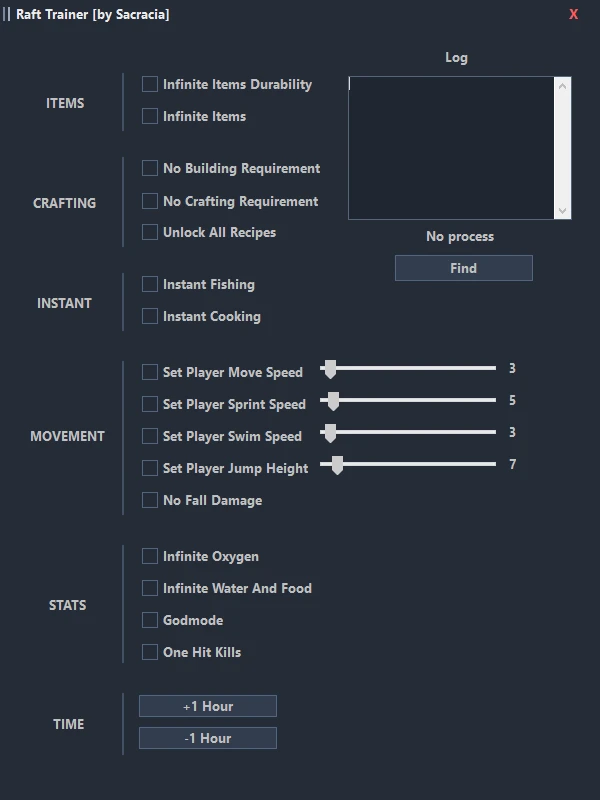 Raft "Трейнер +18" [UPD:03.09.2022] {Sacracia}