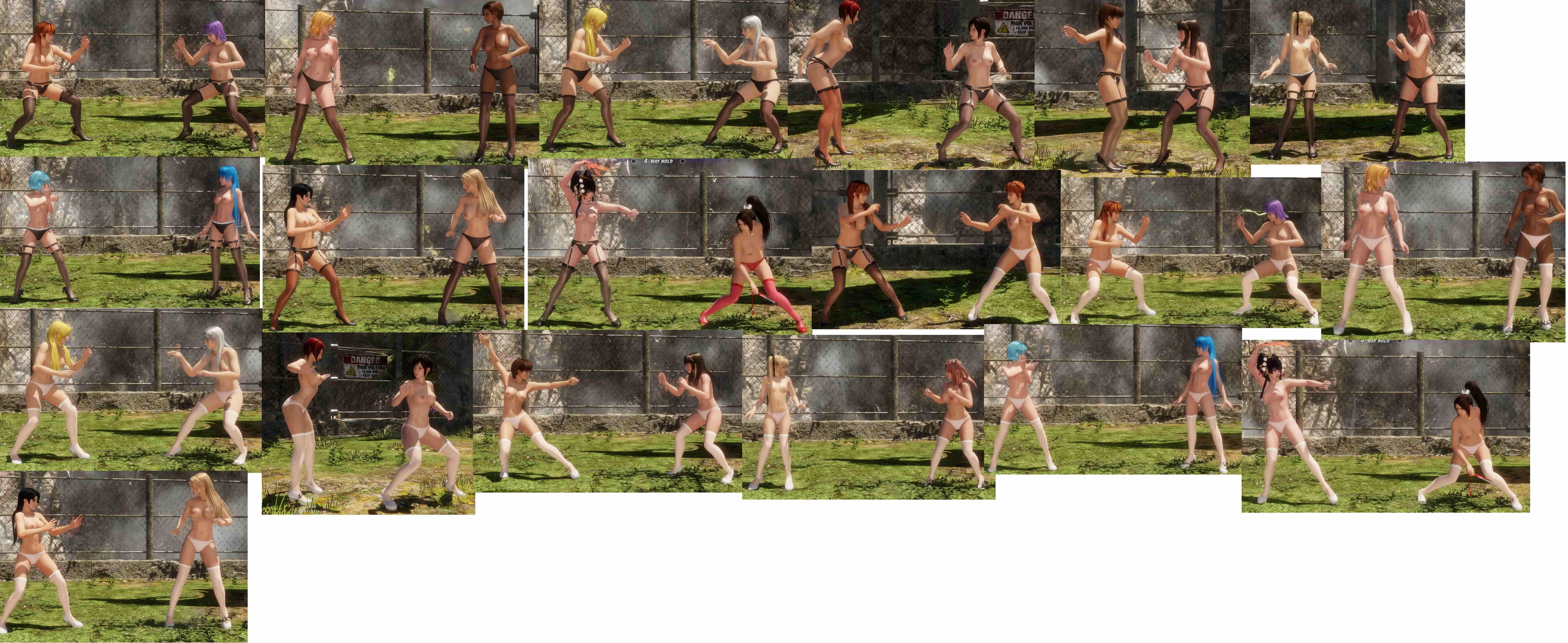 Dead or Alive 6 "Полуголые женские персонажи в чулках"