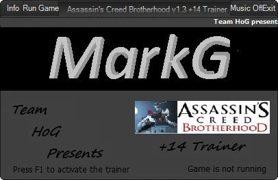 Assassin's Creed - Brotherhood: Трейнер (+14) [1.3] {HoG}