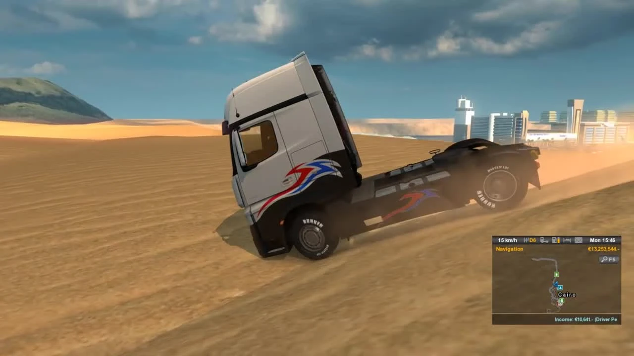 ETS 2 "Карта аддон Египет для карты SCS, Promods 2.02 и MhaPro 2.3.1 v1.0"