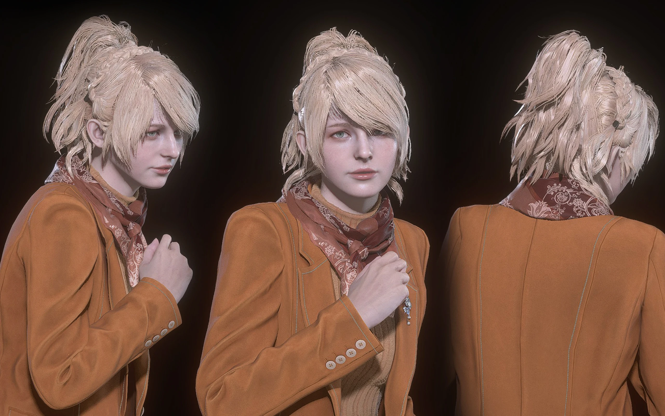 Resident Evil 4 Remake "Прическа Лунафрейи для Эшли Грэм"