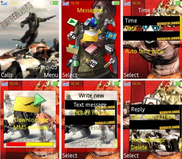 Borderlands "Theme 240x320 SE"