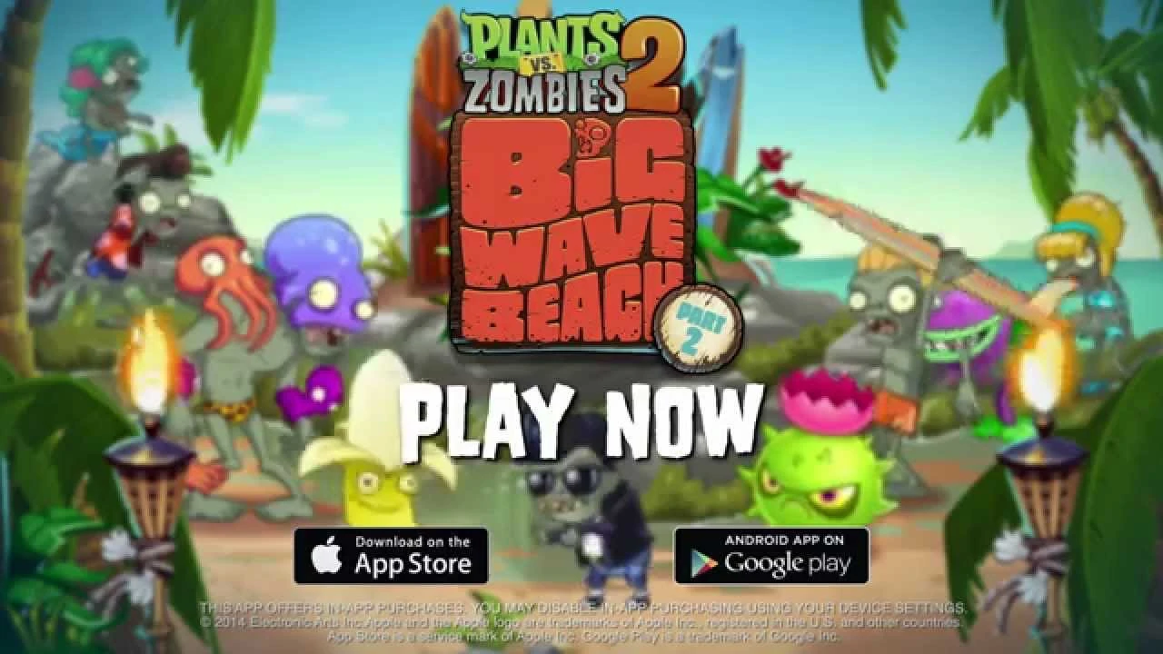 Plants vs. Zombies 2 Big Wave Beach Part 2