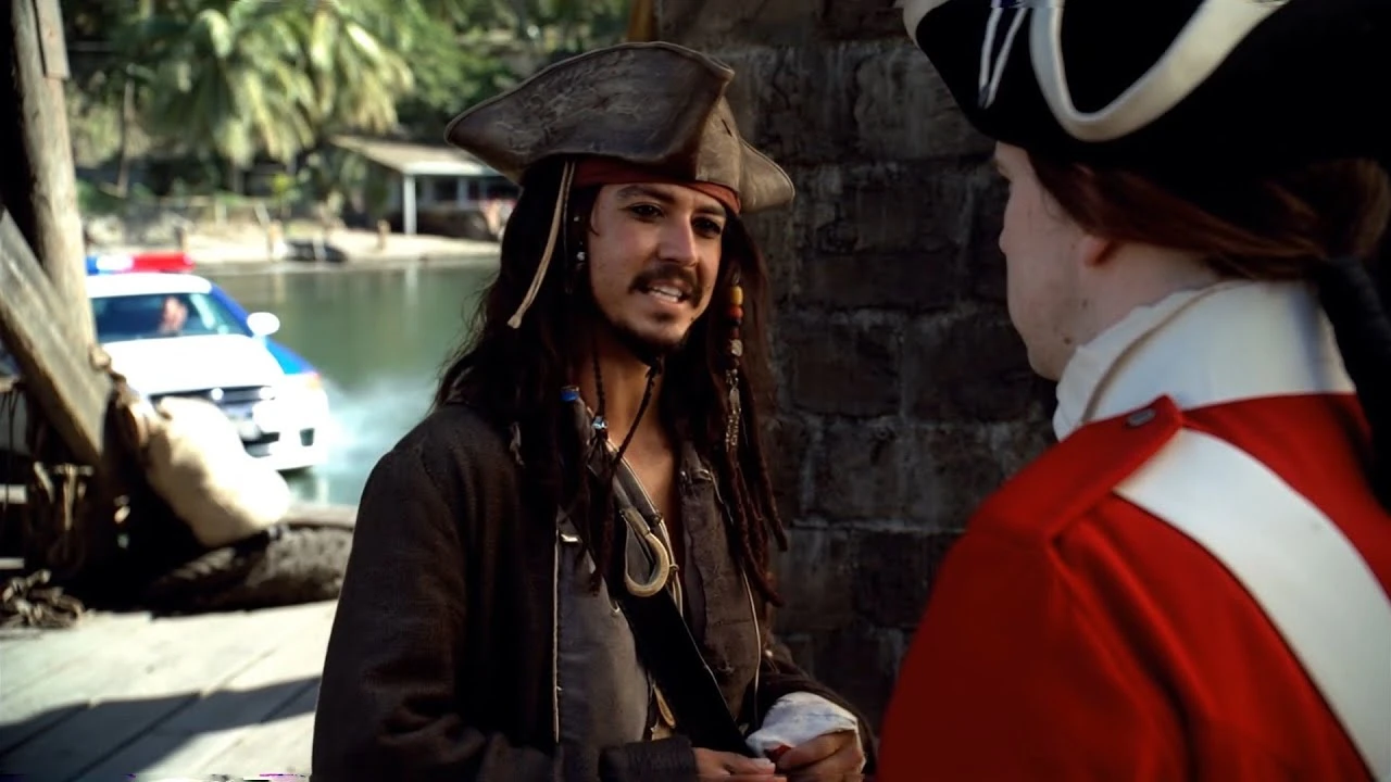 Пираты Карибского моря, но режиссером является нейросеть