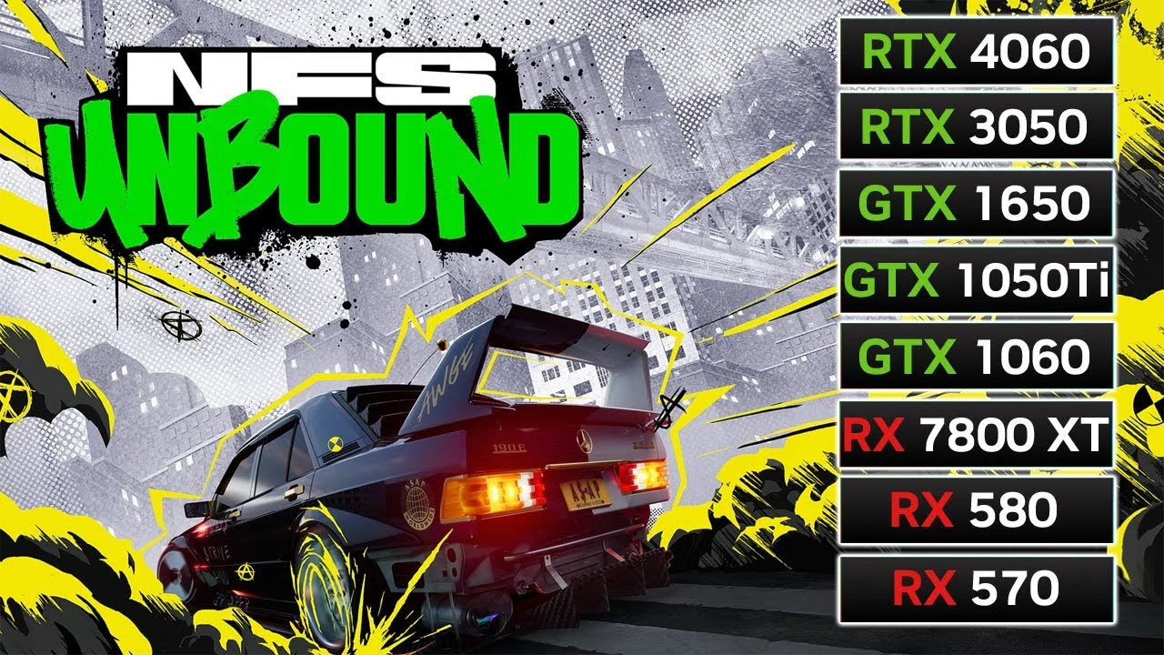 Тестирование производительности Need for Speed Unbound на восьми видеокартах