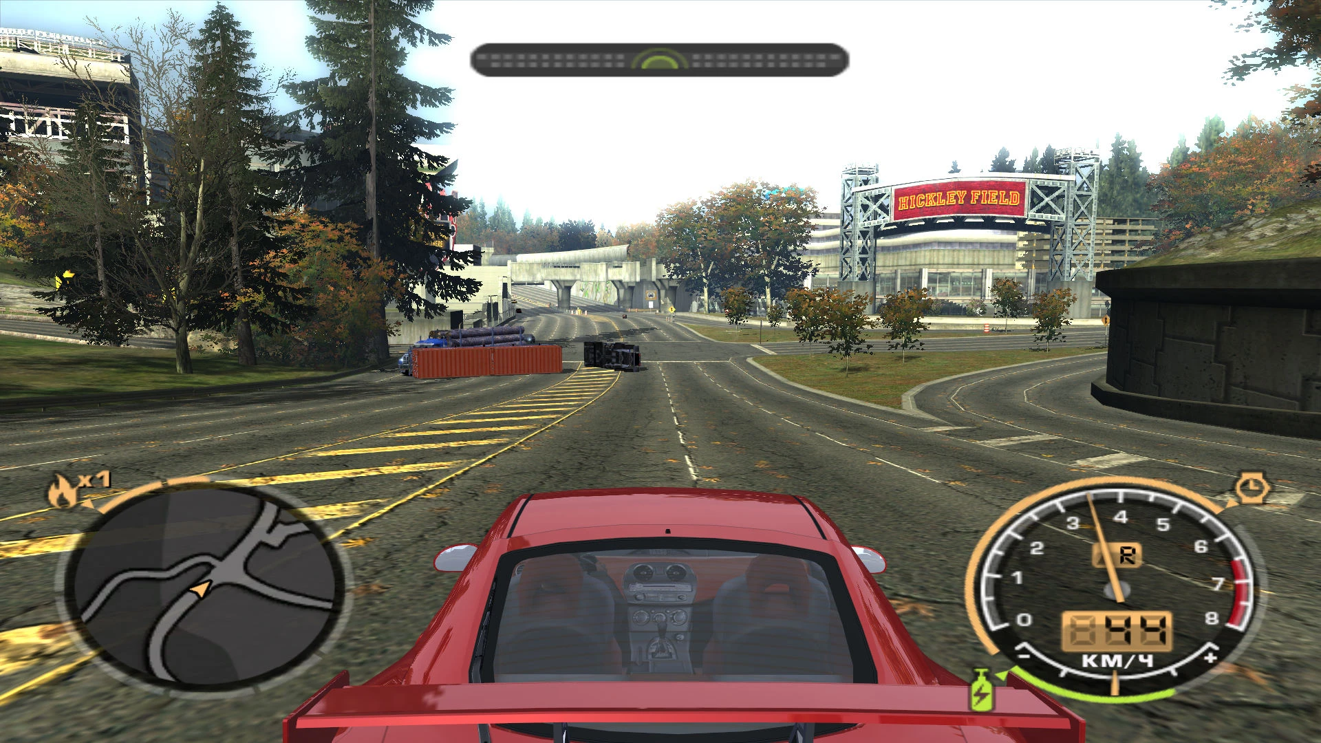 NFS MW 2005 баг с недостроенным мостом на разных машинах