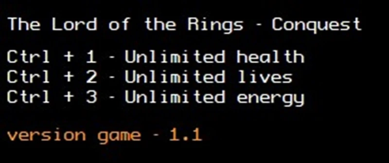 The Lord of the Rings - Conquest "Трейнер +3" [1.1] {LIRW / GHL}