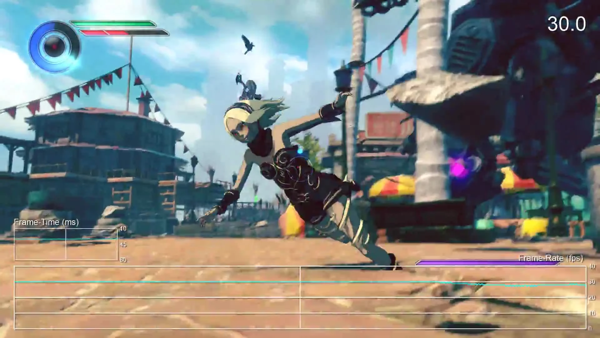 Первые тесты на производительность Gravity Rush 2 PS4 Pro/PS4 (DigitalFoundry)