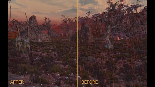 Kenshi "Reduced weather effects/уменьшение кол-ва осадков''