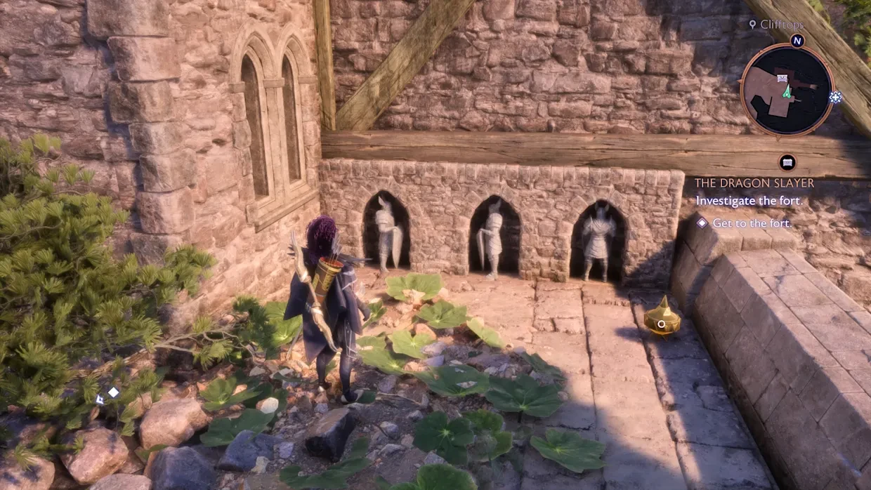 Решение головоломки со статуями на Побережье в Dragon Age: The Veilguard