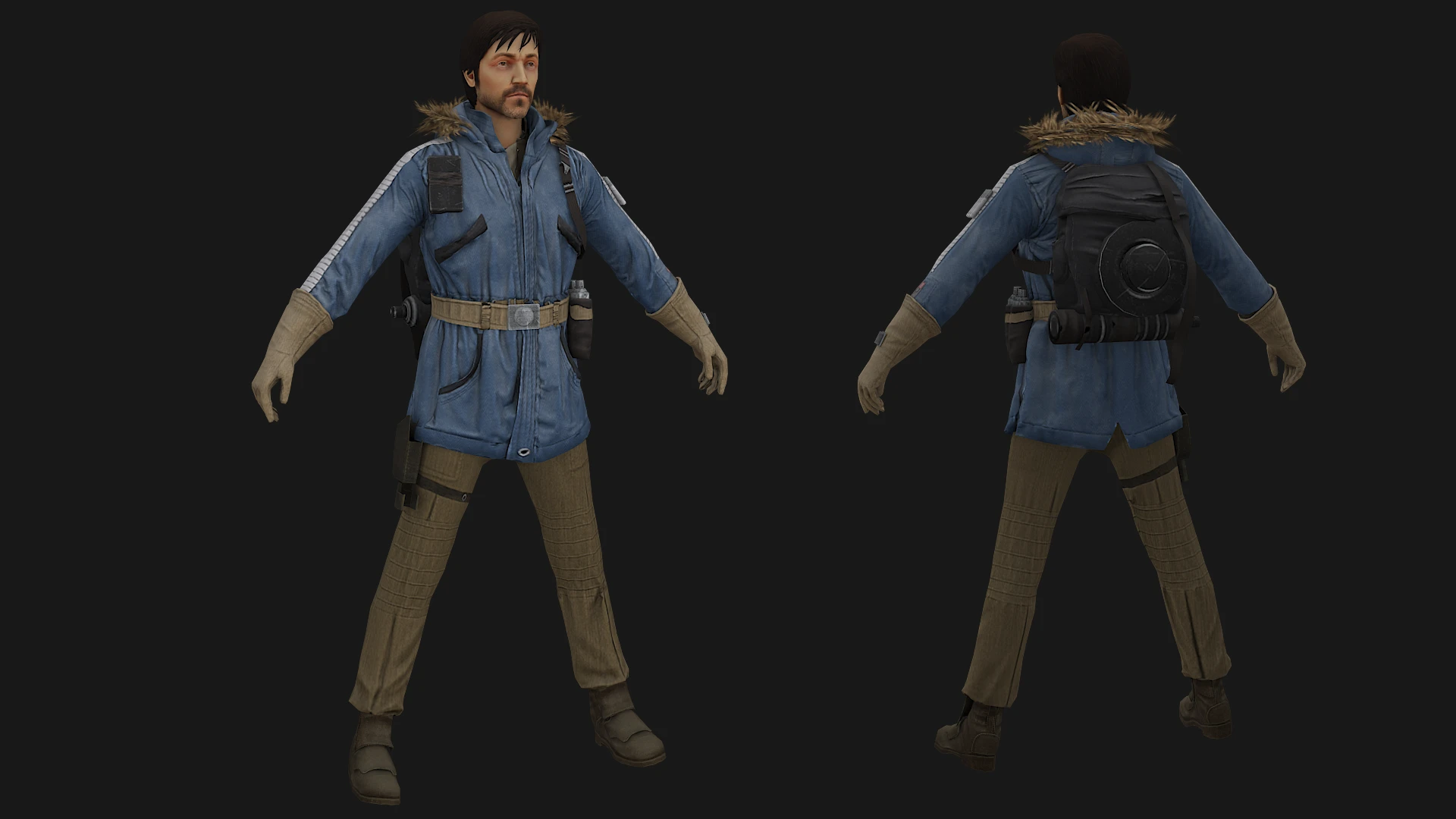 Star Wars: Jedi Knight - Jedi Academy "Cassian Andor from Rogue One - Skin pack"