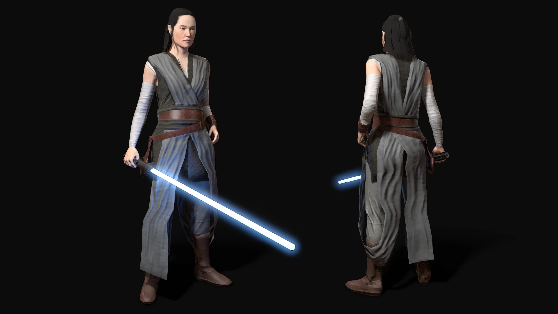Star Wars: Jedi Knight - Jedi Academy "Рэй Эпизод 8 - Rey EPVIII Skinpack"