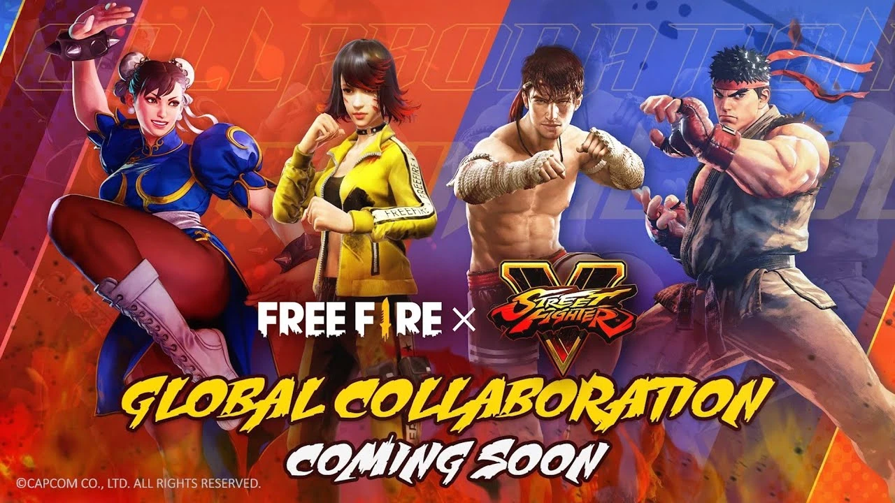Объявлено о кроссовере Free Fire и Street Fighter