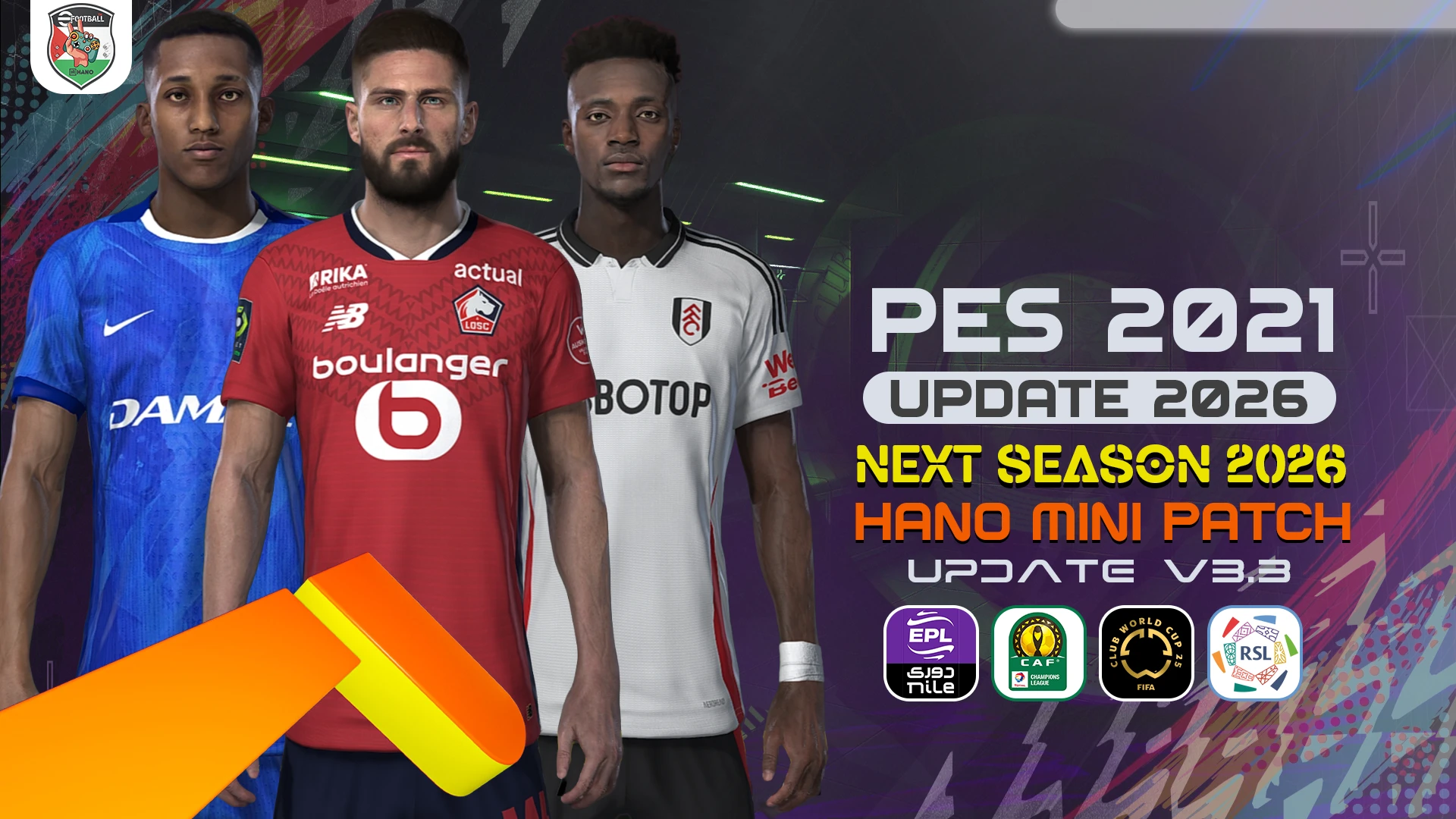 PES 2021 "HANO Mini Patch Сезон 2025-2026" [3.3]