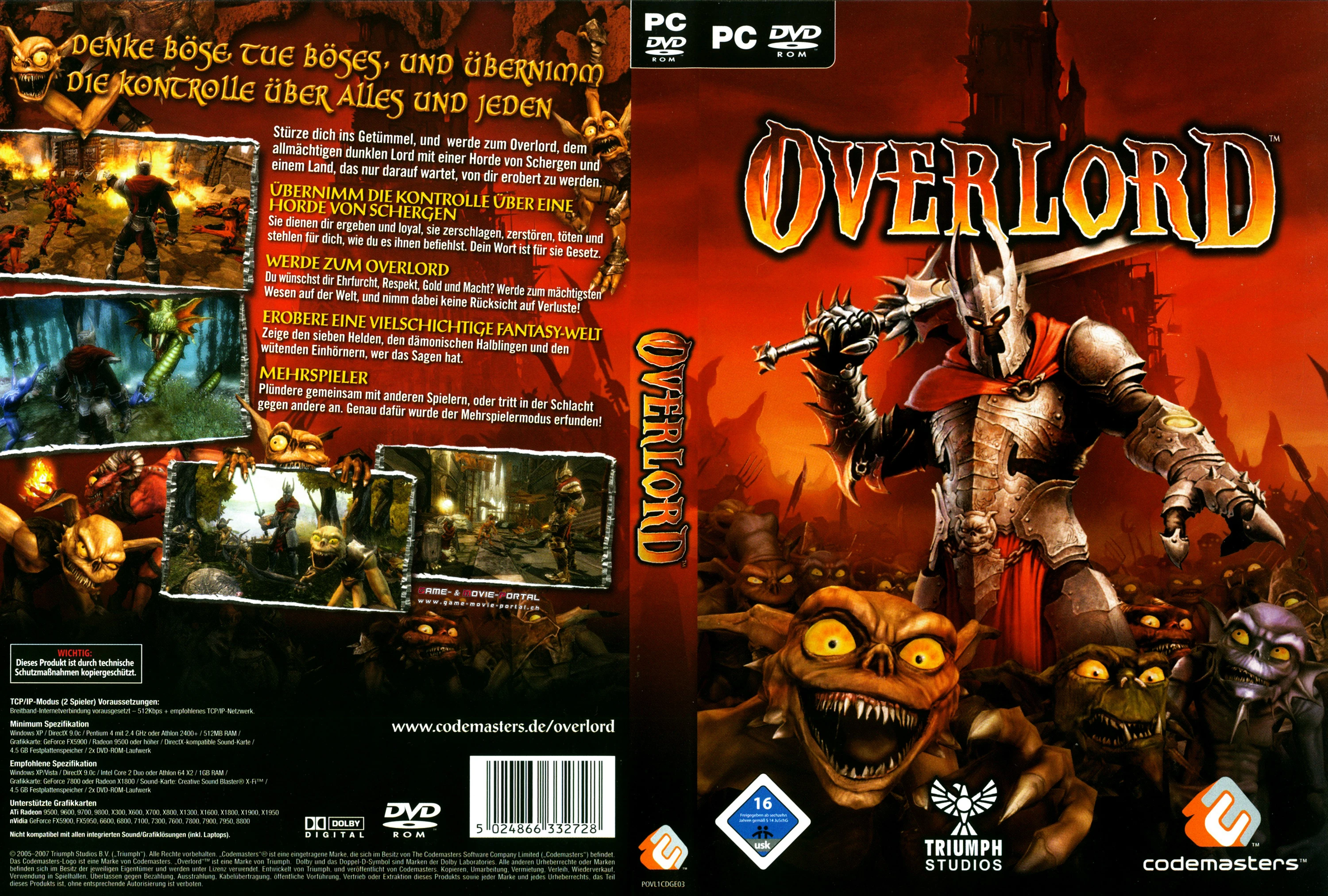 Overlord: Сохранение/SaveGame (Пройден пролог, Можно призвать 10,000 миньонов, Золото 1,000,000)