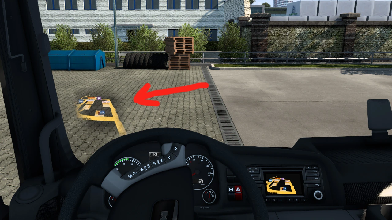 Euro Truck Simulator 2 "Голографический GPS" [1.47]