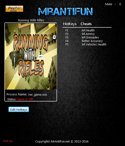Running With Rifles: Трейнер/Trainer (+5) [1.32] {MrAntifun}