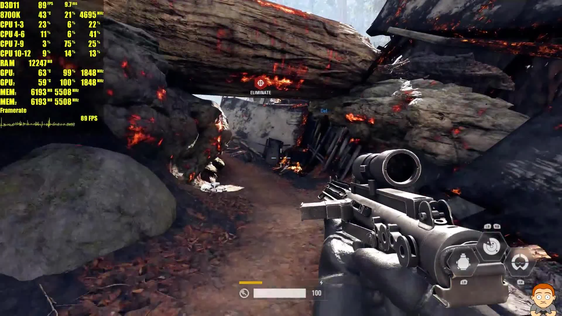 Star Wars Battlefront 2 4K GTX 1080 TI SLI 8700K - Тест производительности частоты кадров