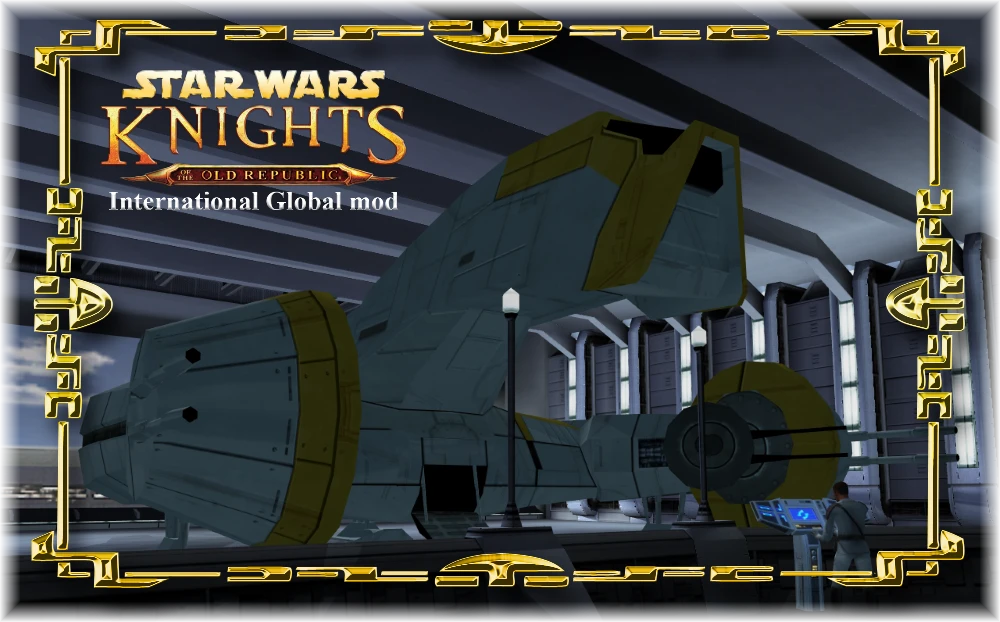 Star Wars: Knights of the Old Republic "HD KT-400 military droid carrier and Lethisk-class armed freighter"