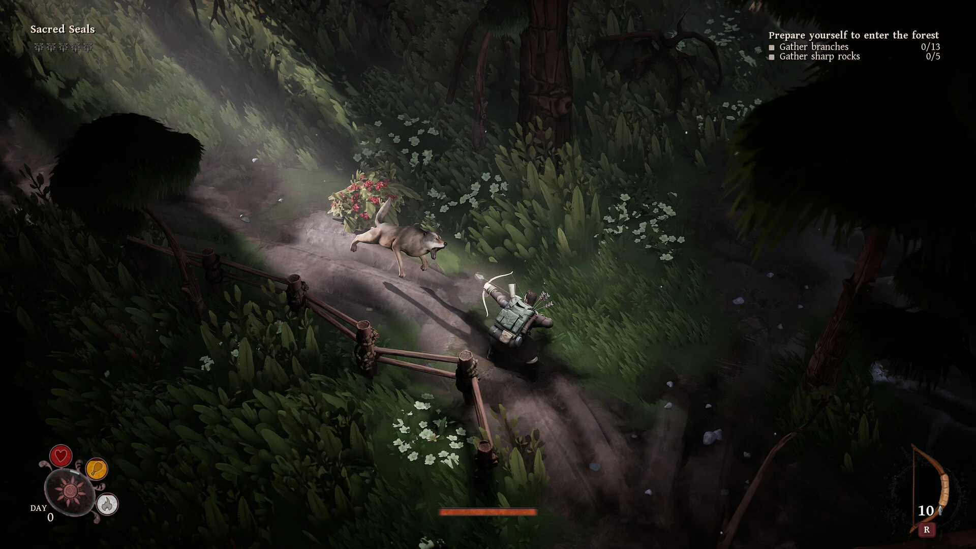 В Steam стала доступна демоверсия мрачной стратегии Peregrino о выживании в проклятом лесу