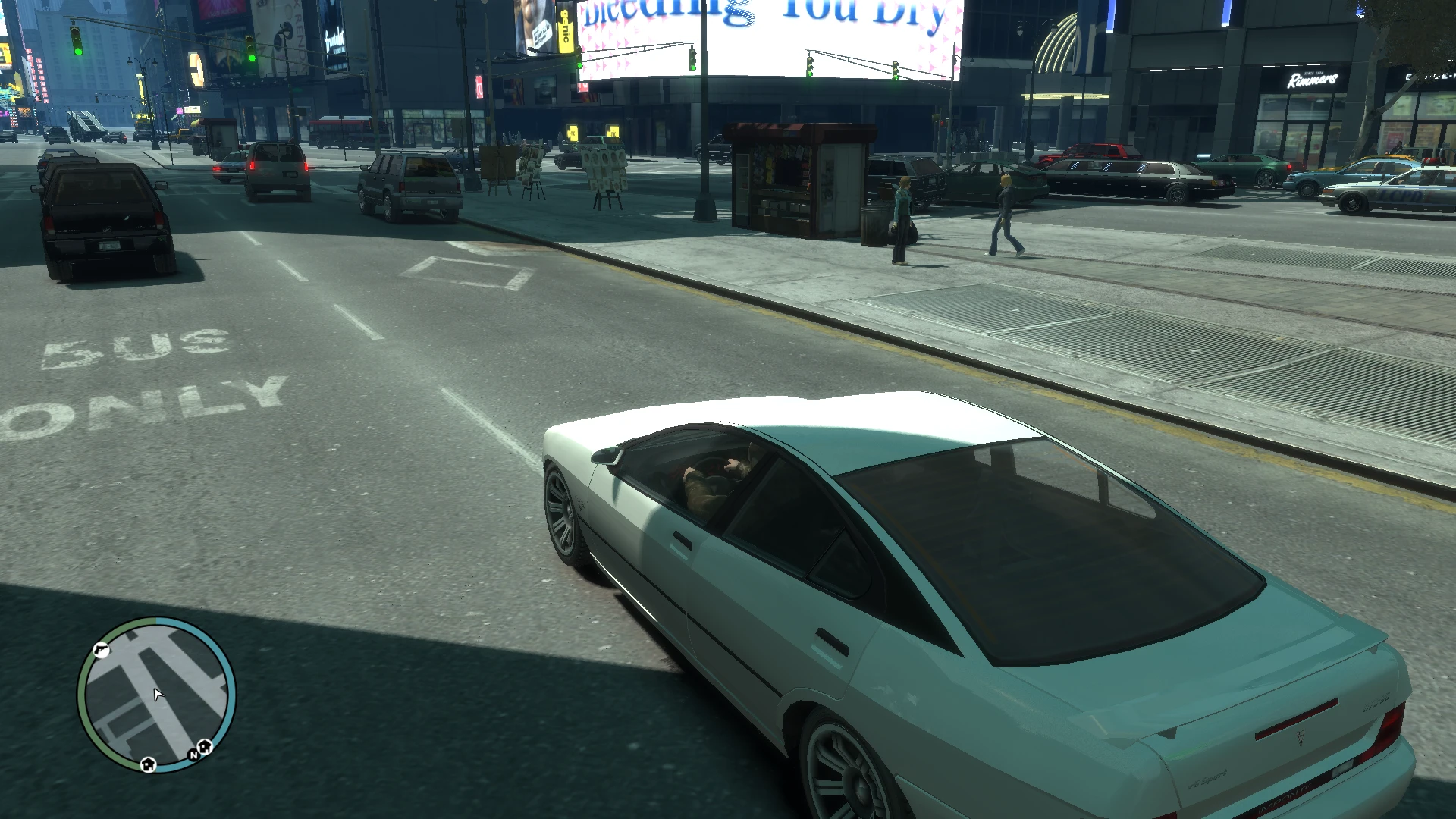 Grand Theft Auto IV "Реалистичное наполнение трафика + Улучшенная физика" [1.0.0]