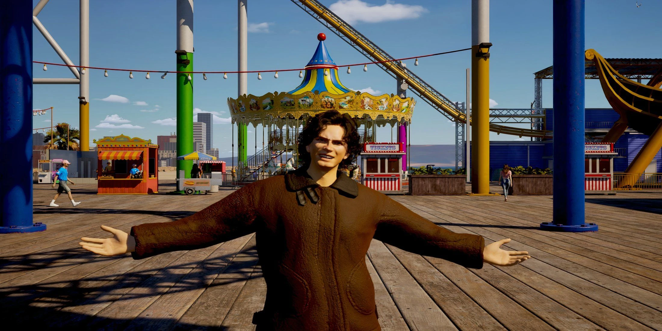 InZOI: Как прокатиться на американских горках