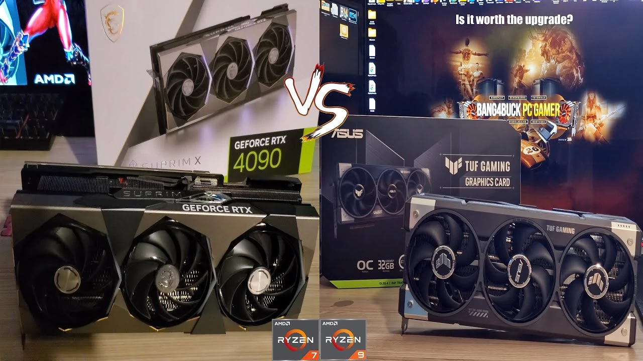 Флагманские видеокарты двух поколений GeForce RTX 4090 и RTX 5090 сравнили в 5 ААА-играх