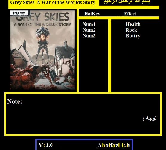 Grey Skies: A War of the Worlds Story: Трейнер/Trainer (+3) [1.0] {Abolfazl.k}