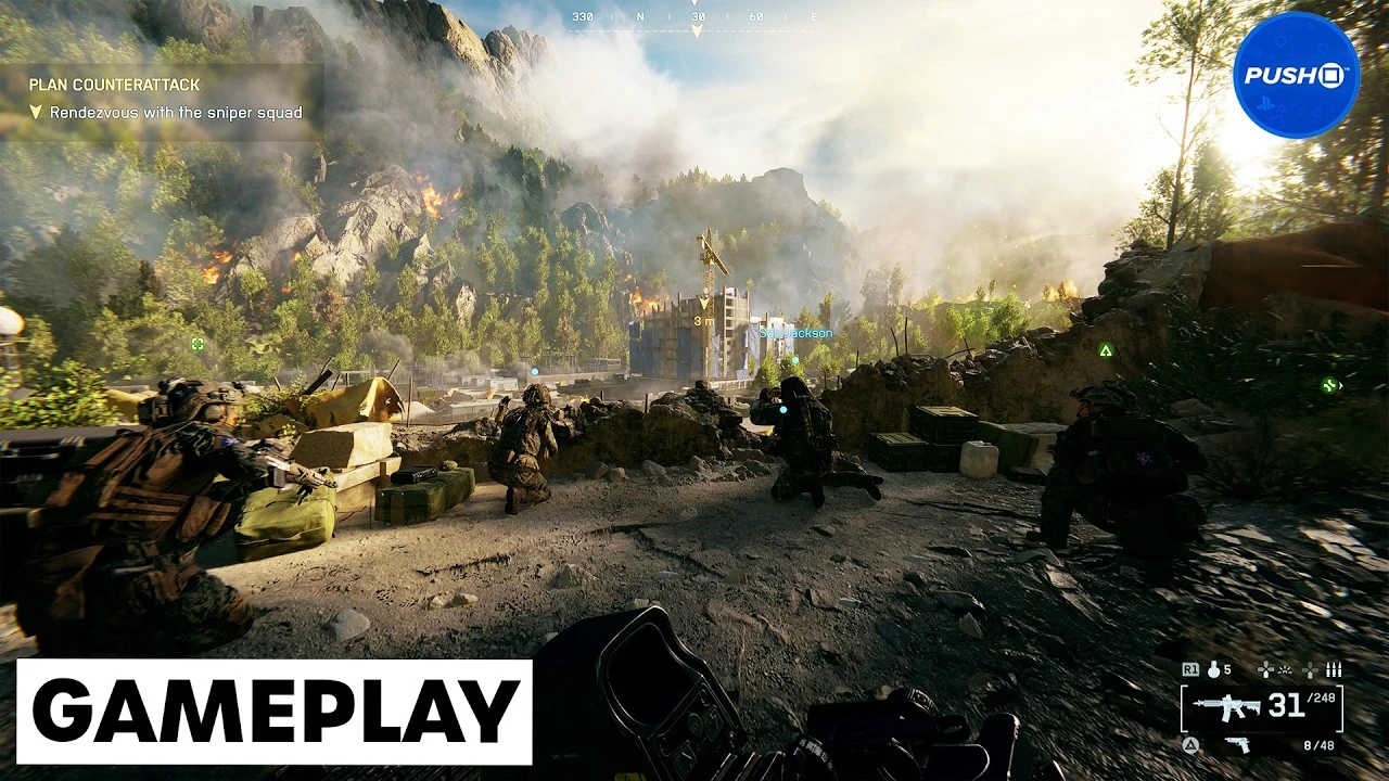 Прохождение первой миссии в Battlefield 6 на PS5 Pro - начало кампании