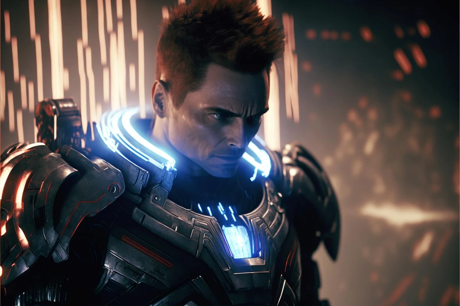 Нейросеть нарисовала героев Mass Effect