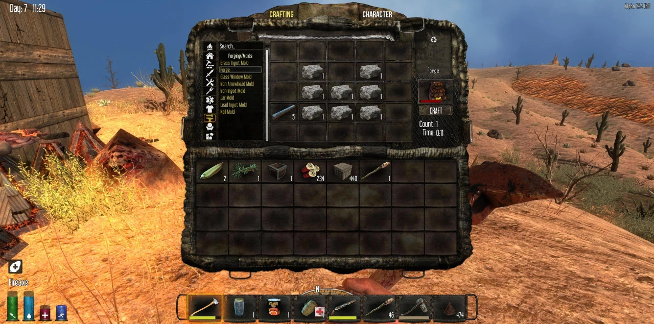 7 Days To Die - Новости разработчиков - Новая система крафта. Часть 1