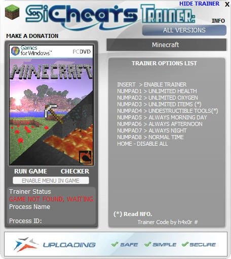 MineCraft: Трейнер (+7) [All Versions] {h4x0r}