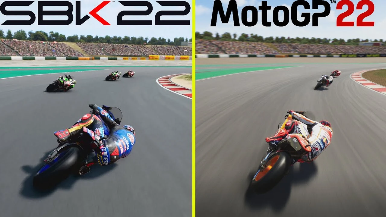 Первый сравнение графики SBK 22 с MotoGP 22