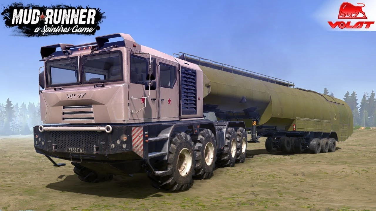Spintires: MudRunner "Танковоз МЗКТ-741351 Волат v1.0 (v25.02.21)"