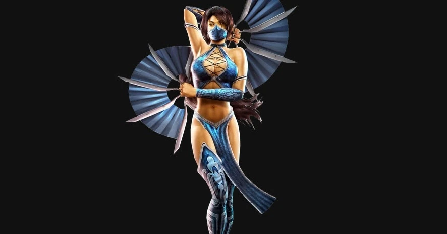 Косплей на Китану из Mortal Kombat