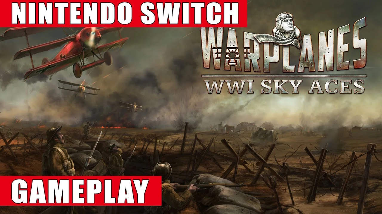 Видео игрового процесса Switch-версии Warplanes: WW1 Sky Aces