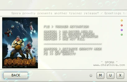 Rochard: Трейнер/Trainer (+5) [1.04] {CheatNova/Spora}