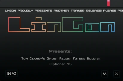 Tom Clancy's - Ghost Recon Future Soldier: Трейнер/Trainer (+15) [1.0] {LinGon}
