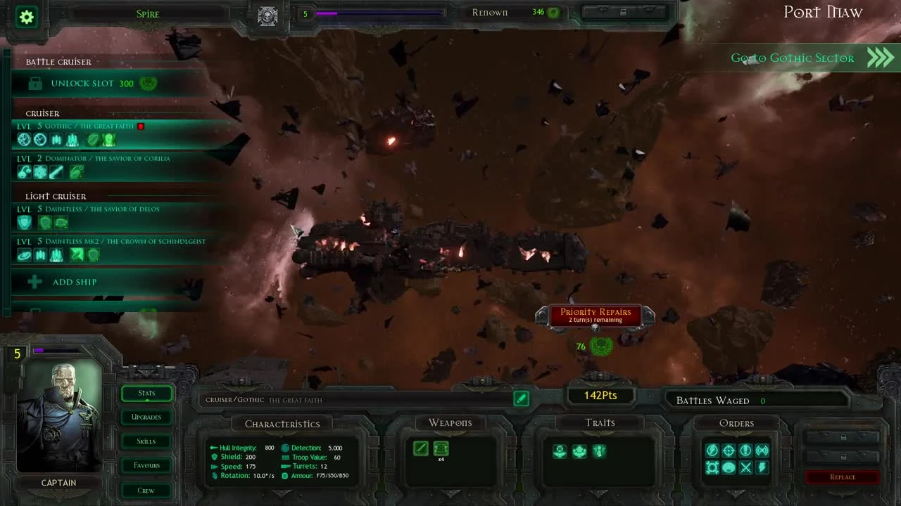 Battlefleet Gothic Armada "прохождение на русском Surprise Attack глава 03 обзор"