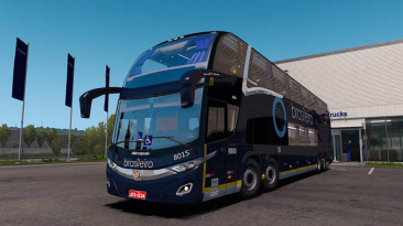 Euro Truck Simulator 2:"Мод Marcopolo Paradiso New G7 1800 DD 8x2 / 6x2 для (1.39.x)"